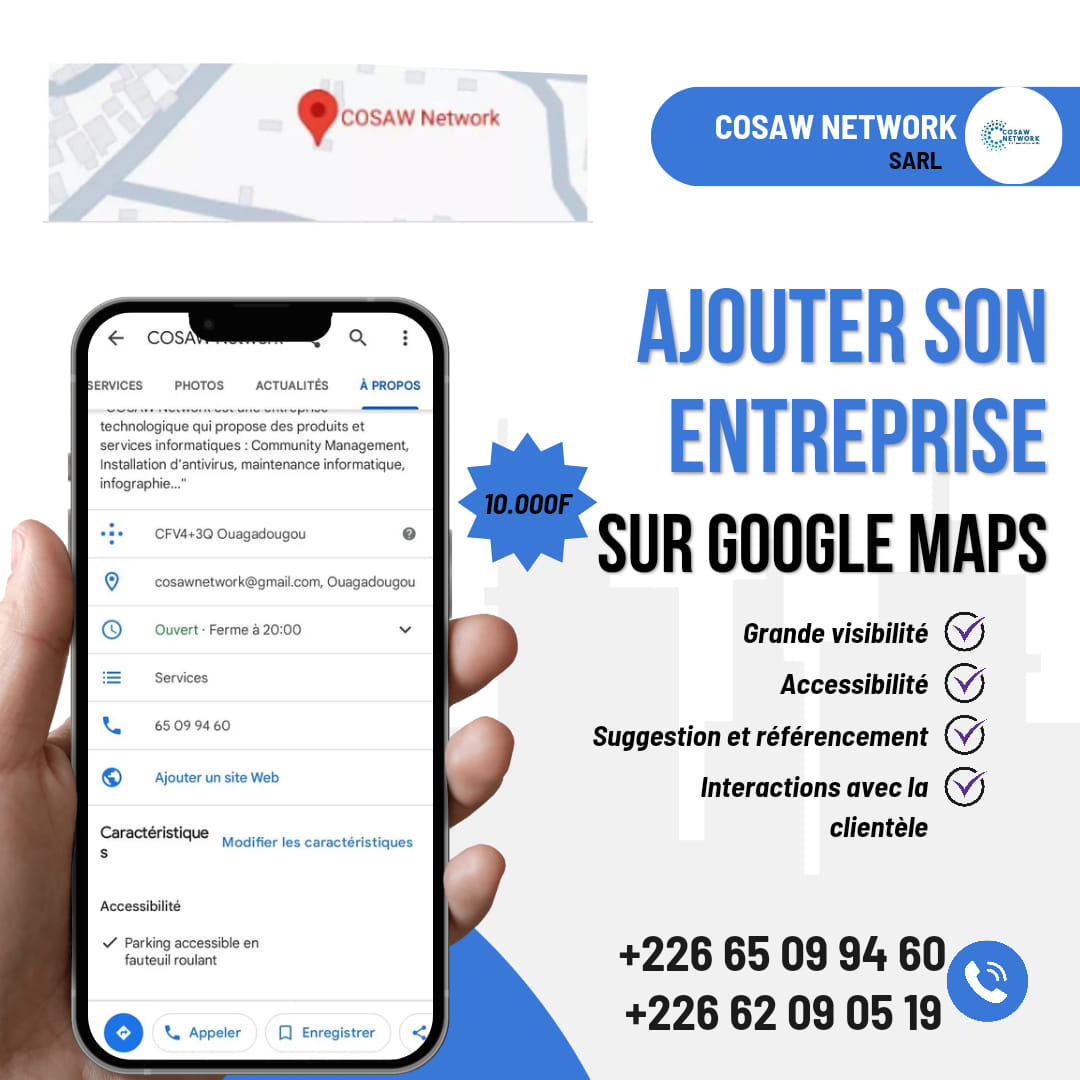 Home COSAW ENREGISTREMENT SUR MAPS